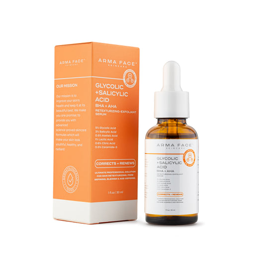 Glycolic + Salicylic Acid Serum (AHA+BHA) Retexturizing-Exfoliant Serum